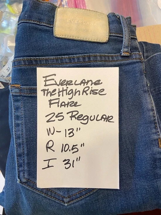 Everlane The High Rise Flare Size 25 - Picture 5 of 7
